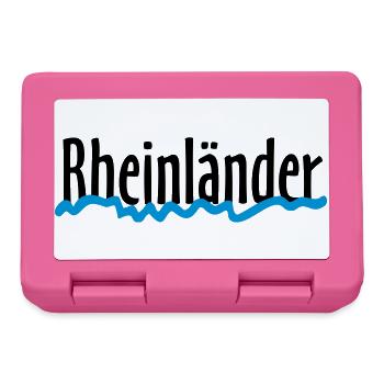 Rheinländer - Die Leute vom Rhein - Brotdose - Pink - Vorne