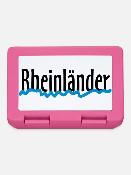 Rheinländer - Die Leute vom Rhein - Brotdose - Pink