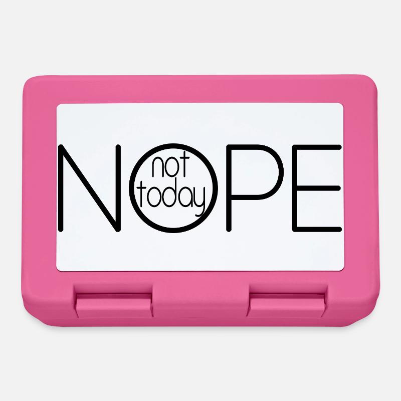 NOPE NOT TODAY V1 - Boîte à goûter - rose