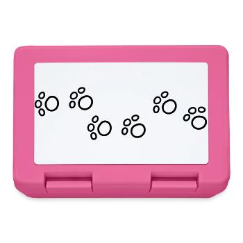 Pattes de chats de dessin animé - Boîte à goûter - rose - Devant