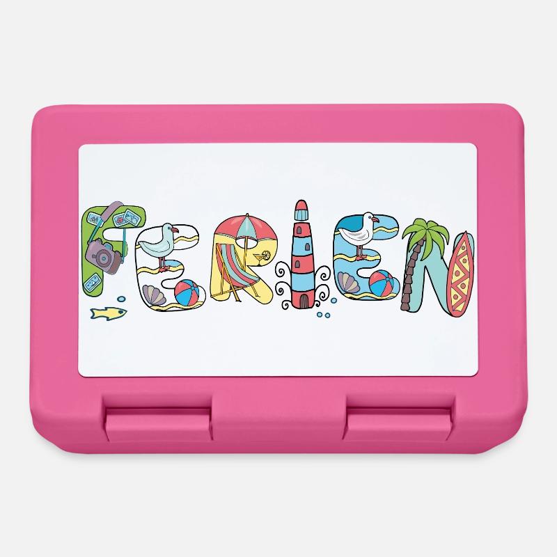 Ferien Urlaub - Brotdose - Pink