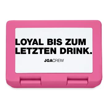 Loyal bis zum Letzten (JGA - Jungesellenabschied) - Brotdose - Pink - Vorne