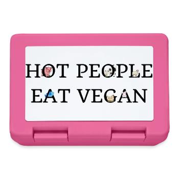 Les personnes sexy mangent végane - Boîte à goûter - rose - Devant