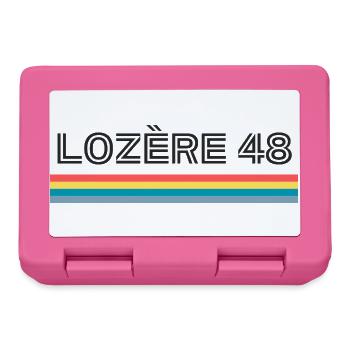 Lozere 48 T-Shirt Cadeau Humour - Boîte à goûter - rose - Devant