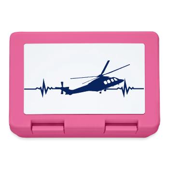 Helicopter Helicopter Heartbeat - Lunchbox - pink - Front