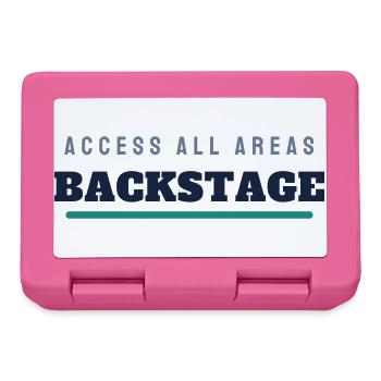 Backstage College Schriftzug - Konzert Tour - Brotdose - Pink - Vorne