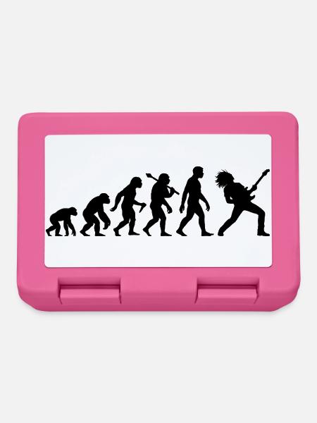 Gitarrist Evolution Für Rock und Metal Musiker - Brotdose - Pink