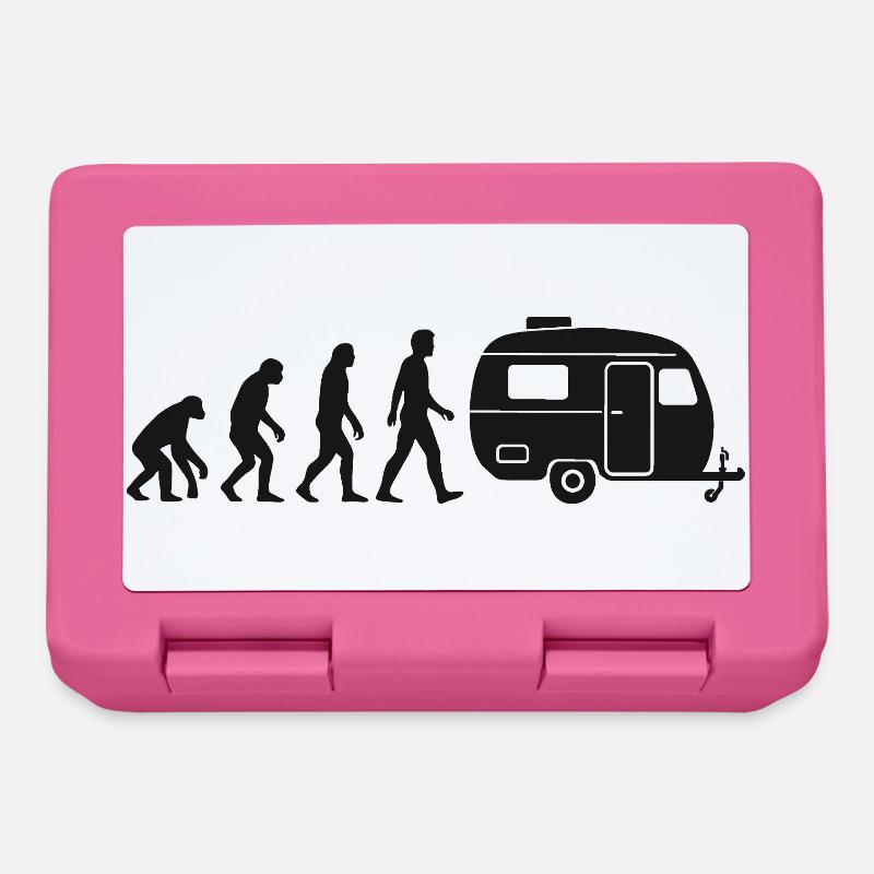 Evolution Wohnwagen Camper - Brotdose - Pink
