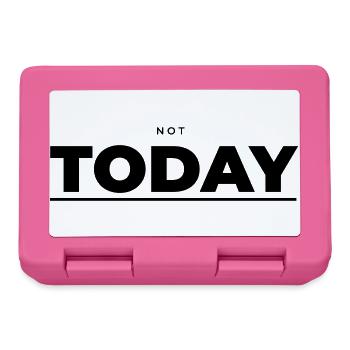 Not Today – Minimalist Attitude - Lunchbox - pink - Front