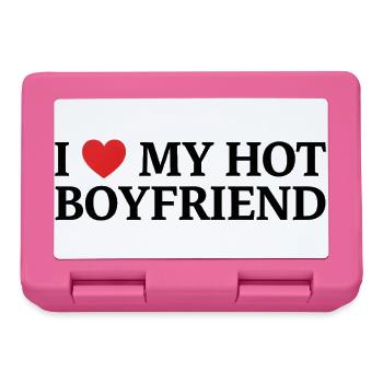 I love my hot friend - Lunchbox - pink - Front