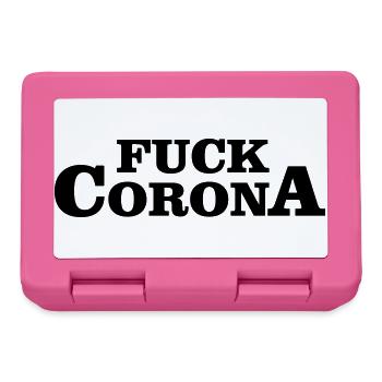FUCK CORONA - Boîte à goûter - rose - Devant