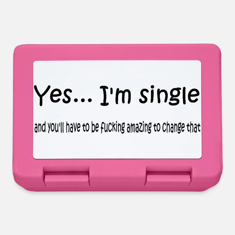 yes_i_am_single - Lunchbox - pink