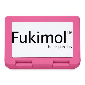 Je m’en fiche, Fukimol, les hommes drôles sont inappropriés - Boîte à goûter - rose - Devant