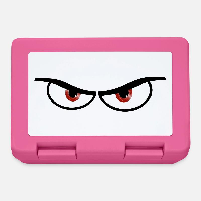 Böse Augen - Geschenk Idee - Brotdose - Pink