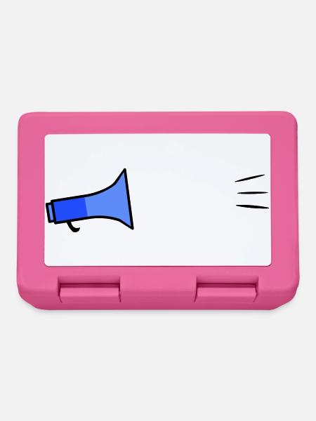 Megafon Text-Template - Brotdose - Pink