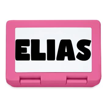Elias Name - Brotdose - Pink - Vorne
