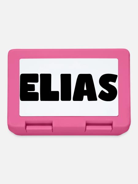 Elias Name - Brotdose - Pink