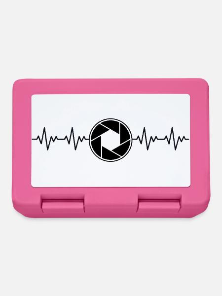 Blendenöffnung Fotograf Blende Kamera EKG - Brotdose - Pink