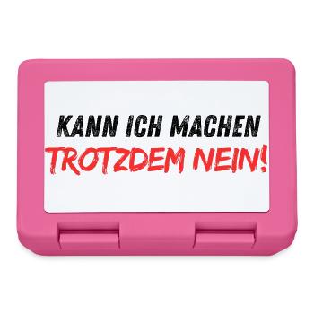 Kann_ich_machen_trotzdem_nein - Brotdose - Pink - Vorne