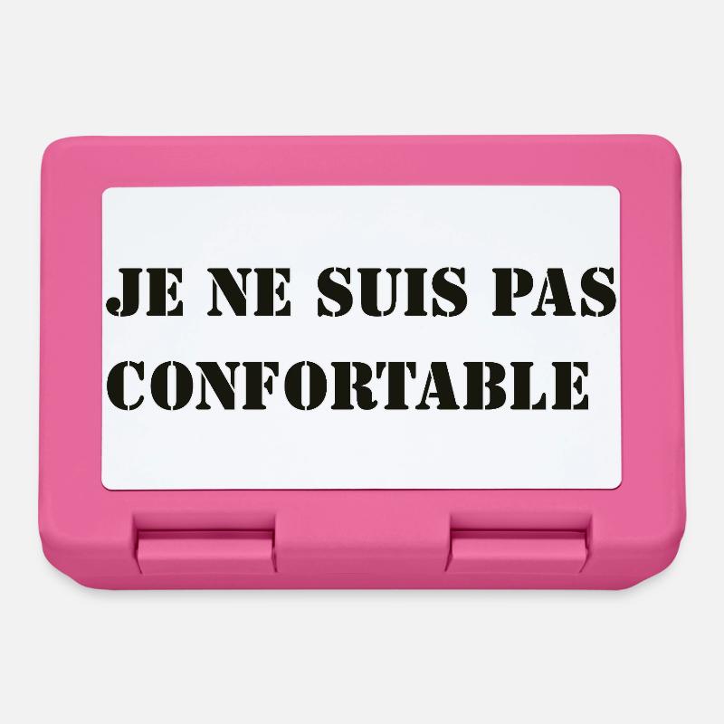 JE NE SUIS PAS CONFORTABLE. - Boîte à goûter - rose