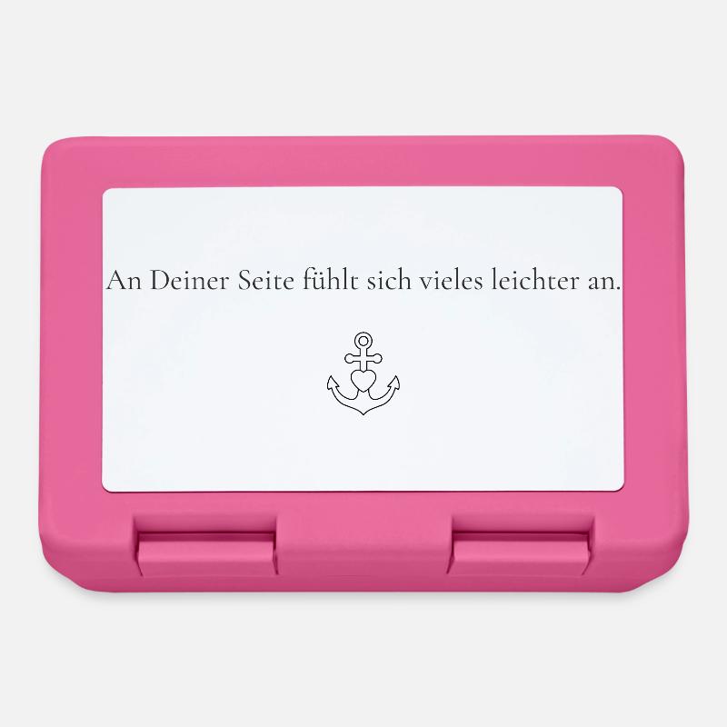 À tes côtés, beaucoup de choses semblent plus faciles - Boîte à goûter - rose