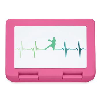 Handball, Herzschlag, Handball - Brotdose - Pink - Vorne