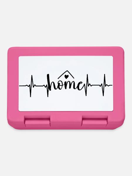 Home Herzschlag - Brotdose - Pink