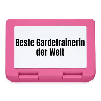 Beste Gardetrainerin der Welt Karneval Geschenk - Brotdose - Pink - Vorne