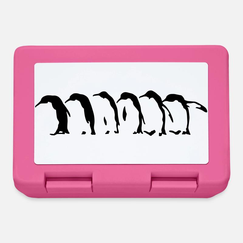 Pinguins - Brotdose - Pink