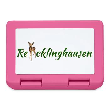 Re cklinghausen mit Reh - Brotdose - Pink - Vorne