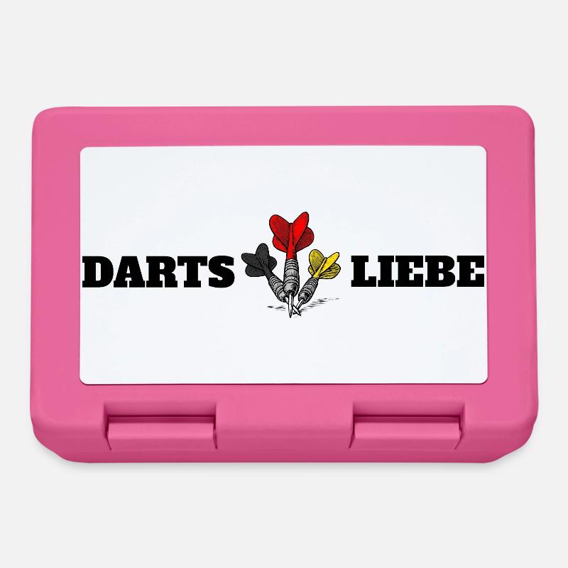 Darts ist Liebe - Brotdose - Pink