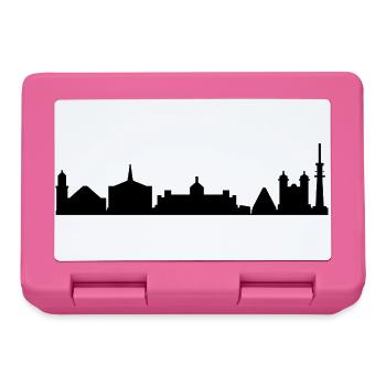Skyline von Karlsruhe - Brotdose - Pink - Vorne