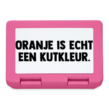 Oranje is echt een Kutkleur - Nederland - Niederla - Brotdose - Pink - Vorne