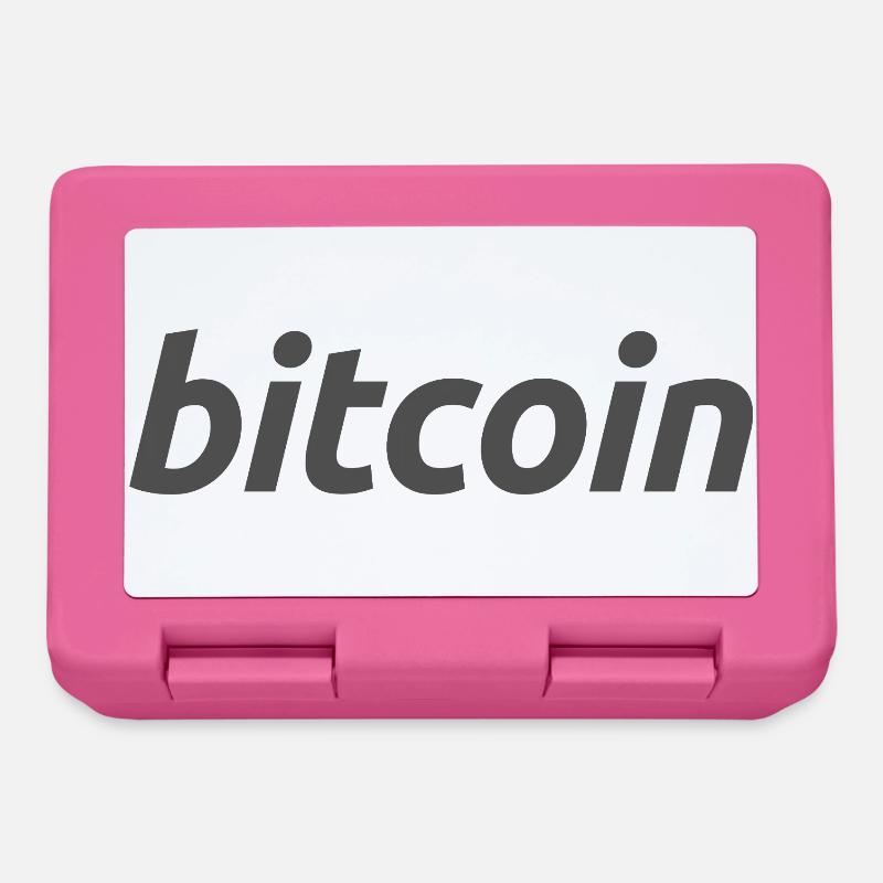 Bitcoin Logo - Boîte à goûter - rose