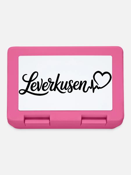 Leverkusen Herzschlag - Brotdose - Pink