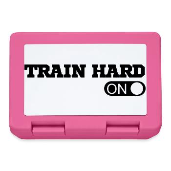 culturiste, musculation,fitness,entraînement,bête - Boîte à goûter - rose - Devant