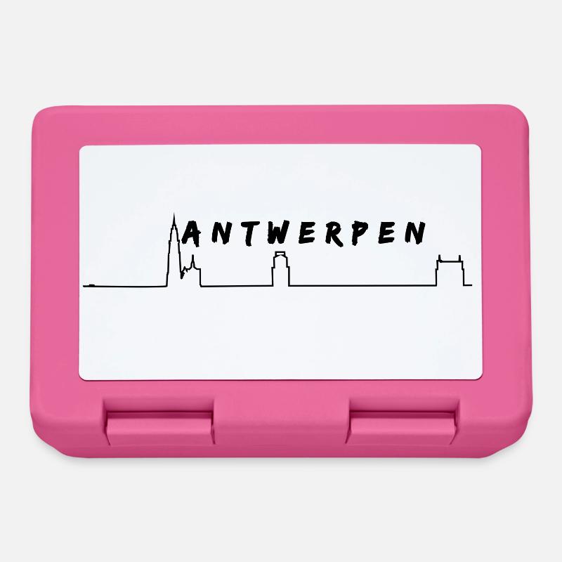 Antwerp Skyline - Lunchbox - pink