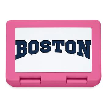 Boston Block Font Logo - Lunchbox - pink - Front