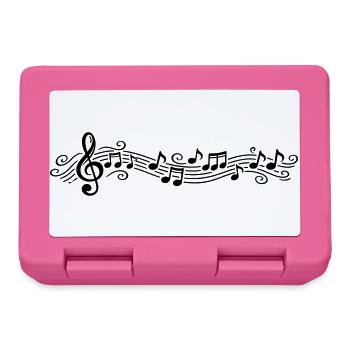 Notes musicales Clés de mélodie - Boîte à goûter - rose - Devant