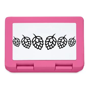 Hopfen Knospen Gerste Symbol - Brotdose - Pink - Vorne