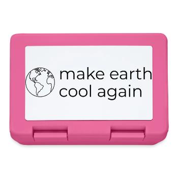 Make Earth Cool Again - Umwelt- und Klimaschutz - Brotdose - Pink - Vorne