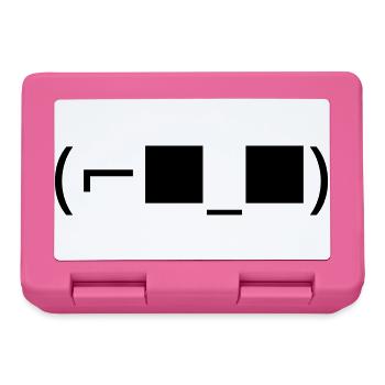 Lunettes de soleil Émoticon (⌐■_■) Accepte - Boîte à goûter - rose - Devant