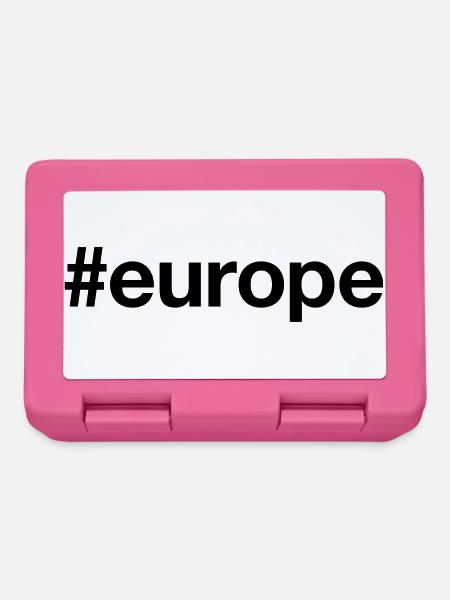EUROPA Europe Hashtag - Brotdose - Pink