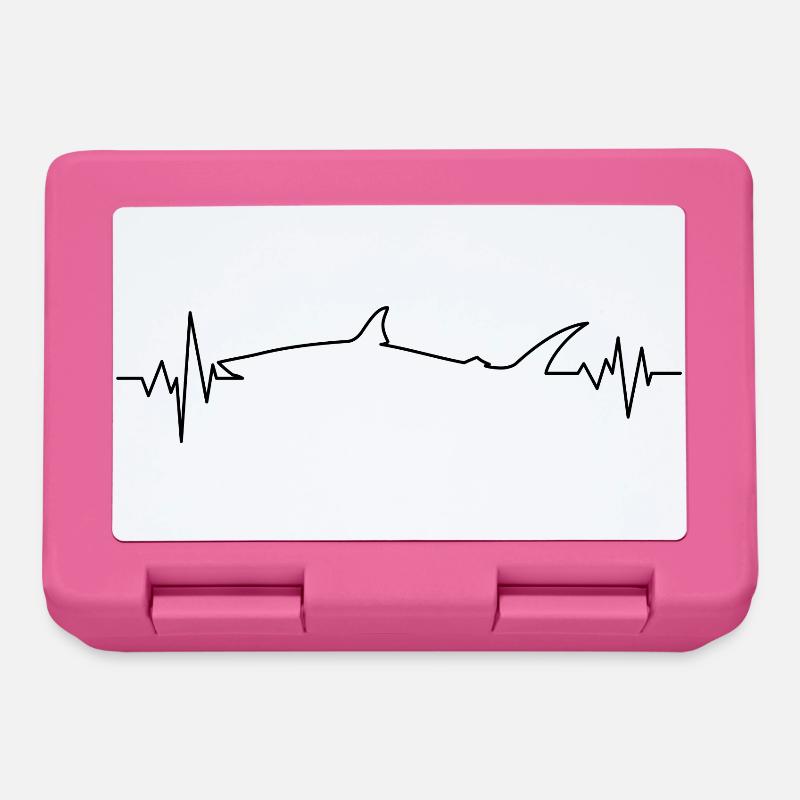 Heartbeat shark - Lunchbox - pink