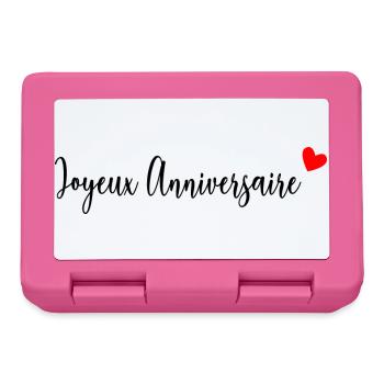 1. 1 Jahr. 1. JUBILÄUM. 1-JÄHRIGES JUBILÄUM - Brotdose - Pink - Vorne