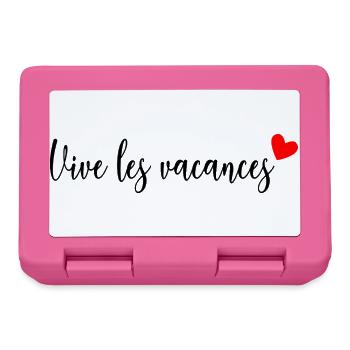 MAÎTRESSE. MAITRE. MERCI. MERCI MAÎTRESSE - Boîte à goûter - rose - Devant