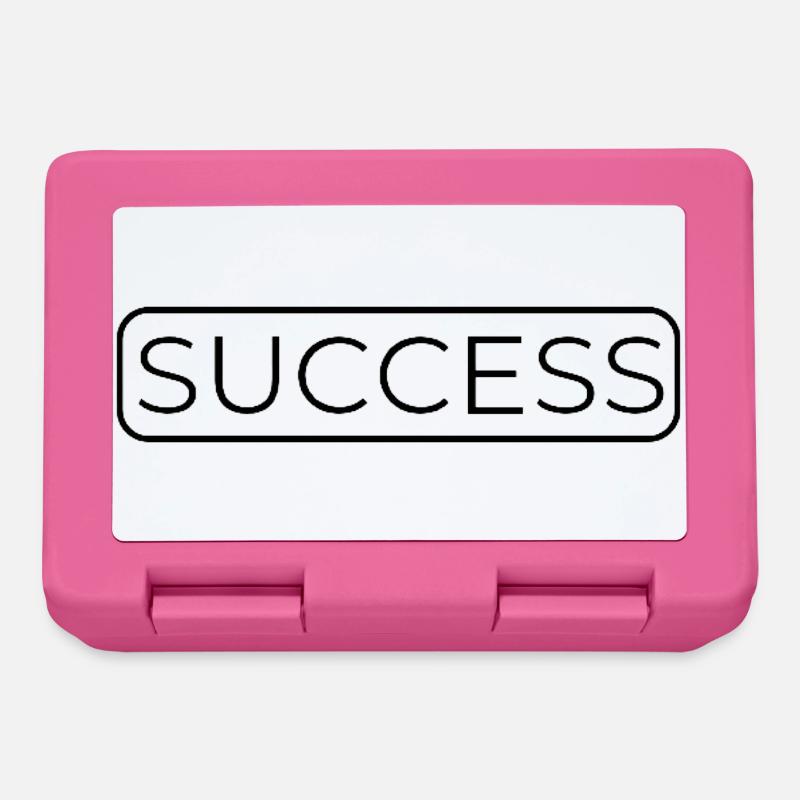 Conception typographique minimaliste à succès - Boîte à goûter - rose