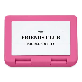 Poodle Society Logo - The Friends Club Merch - Brotdose - Pink - Vorne
