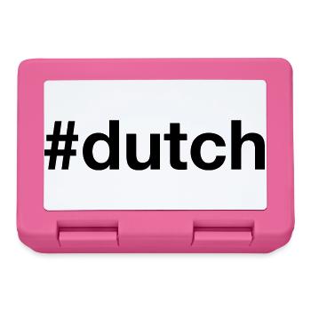 DUTCH Hashtag Niederlande Holland Niederländisch - Brotdose - Pink - Vorne
