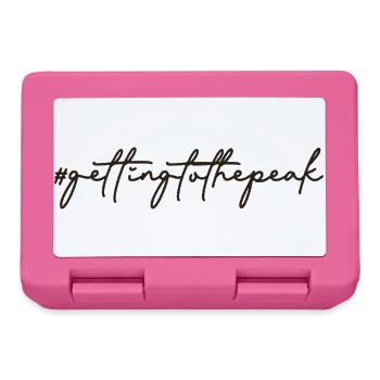 #gettingtothepeak – Your way to the top ⛰️ - Lunchbox - pink - Front